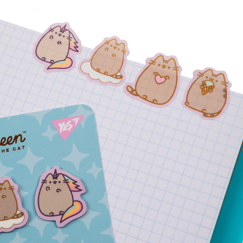 Закладки-стікери Yes Pusheen пластик 80 шт 4х20 170419. Фото 4