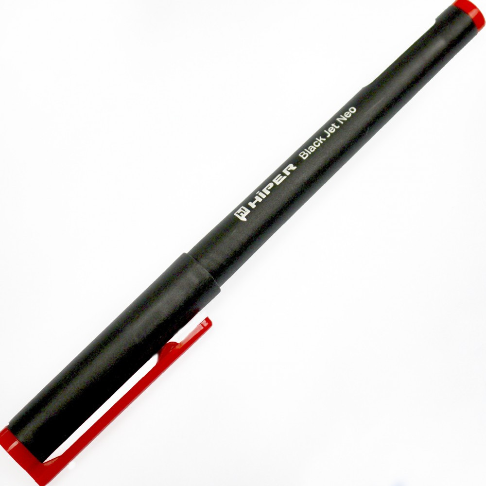 Ручка Hiper масляна Black Jet NEO 1.0мм (червона) HO-150 