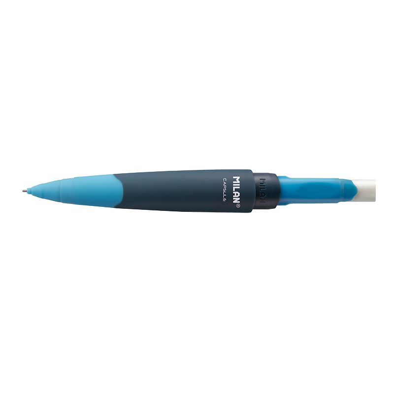 Олівець механічний MILAN 0,5 мм HВ з гумкою Capsule Slim (20 шт/уп). Фото 3