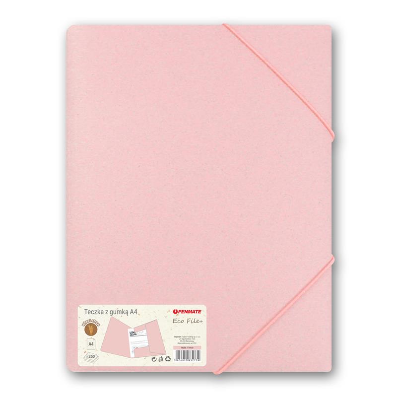Папка на гумках PENMATE ECO FILE+ A4, рожева TT8920