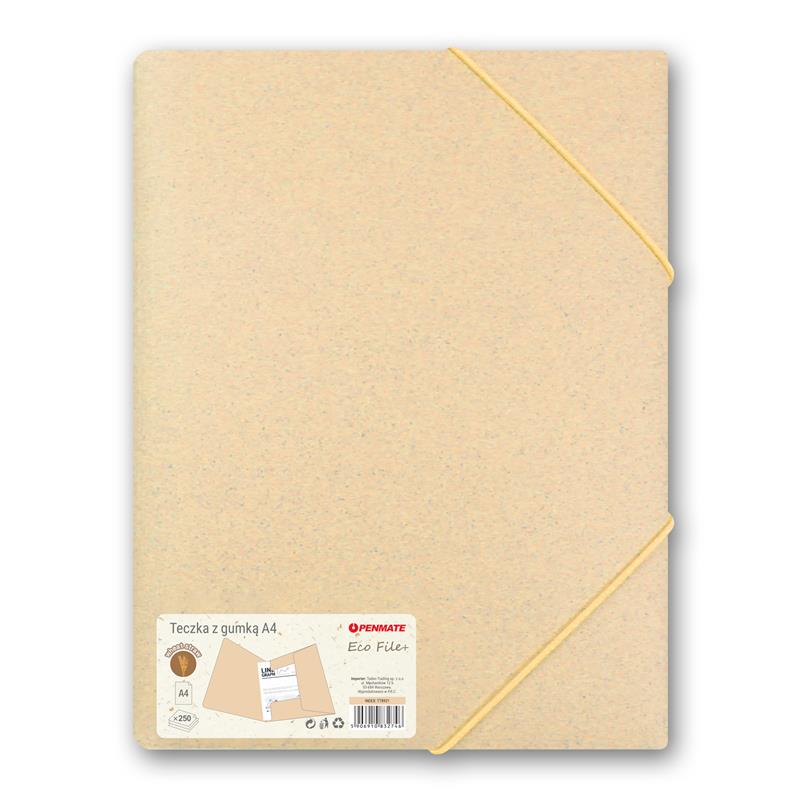 Папка на гумках PENMATE ECO FILE+ A4, жовта TT8921