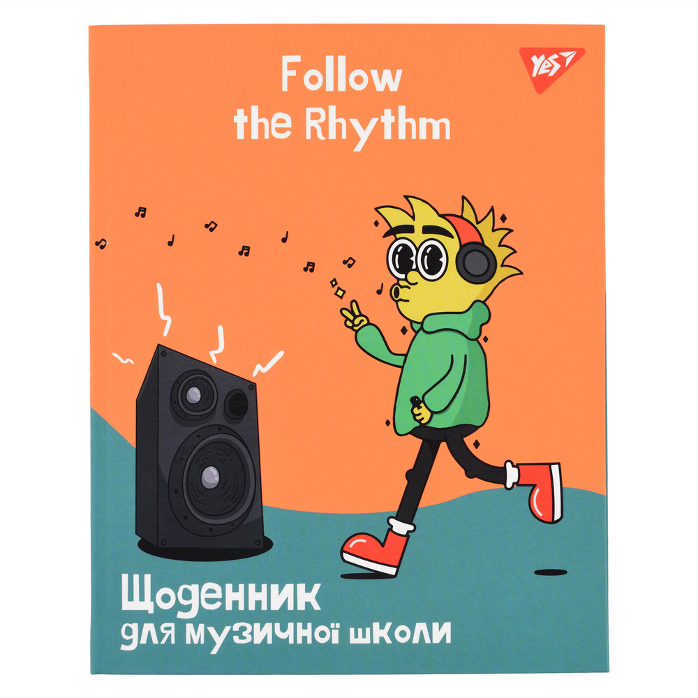 Щоденник для музичної школи YES Інтегральний А5 48 аркушів Follow the rhythm 911589