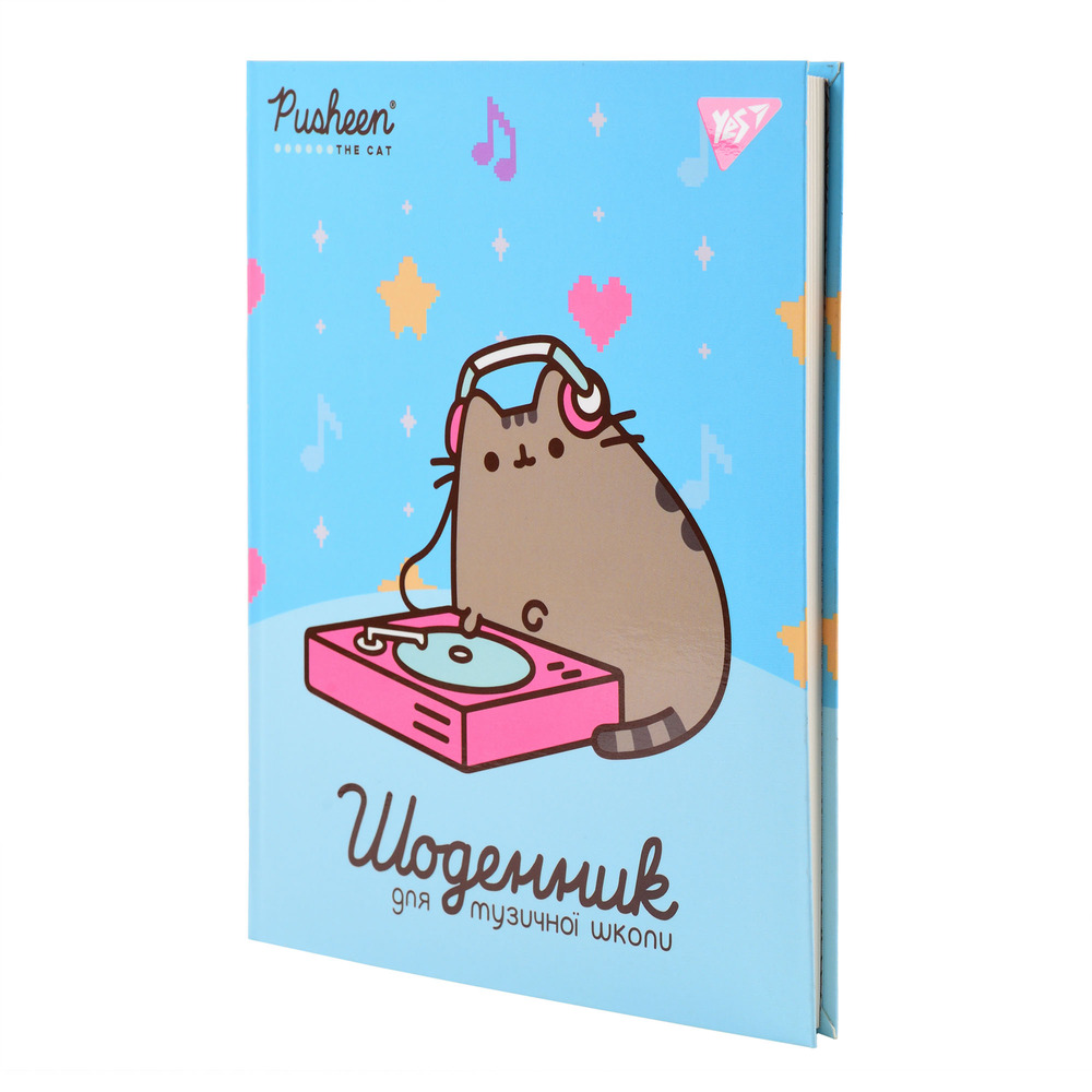 Щоденник для музичної школи YES Інтегральний А5 48 аркушів Pusheen Music cat 911587. Фото 7