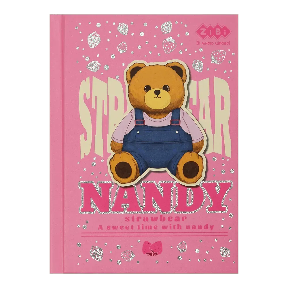 Блокнот Zibi BEAR TOY А6 64 аркуши в клітинку, рожевий ZB.12721-10