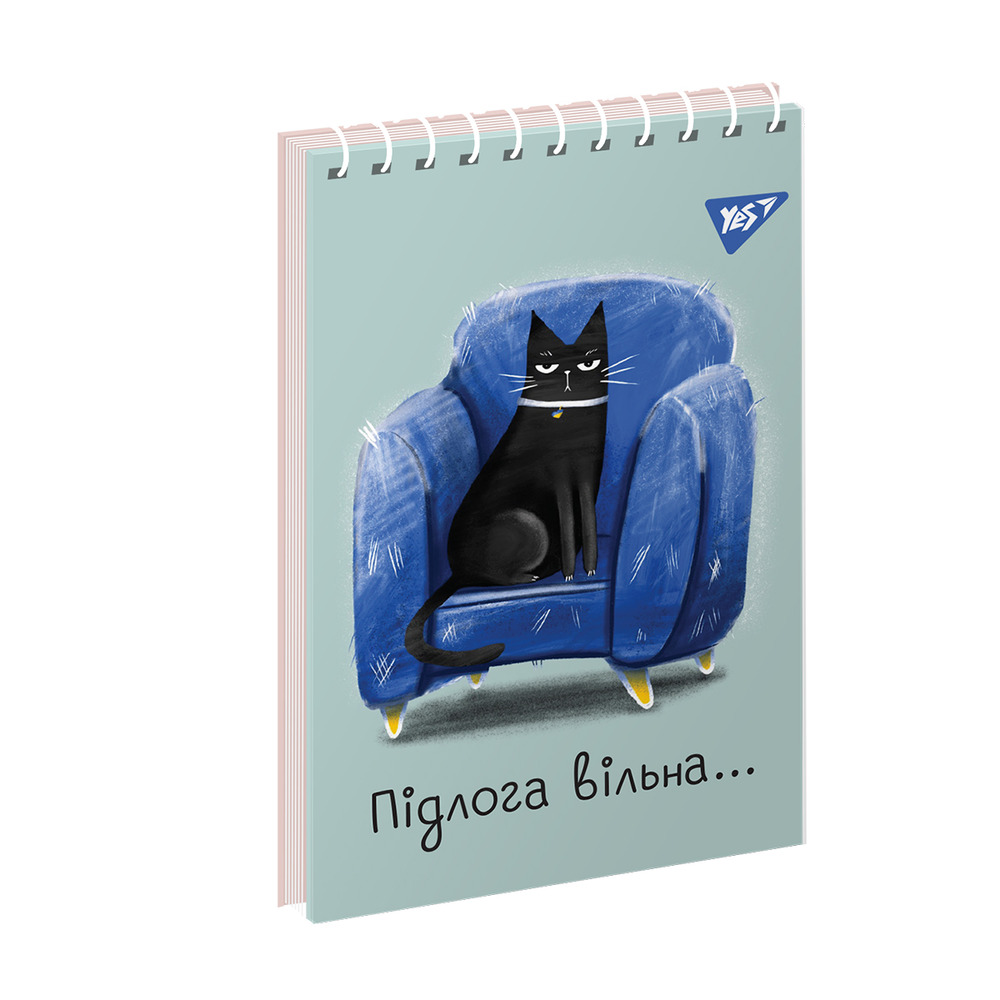 Зошит для записів YES А7 80 аркушів клітинка Black cat 151947. Фото 3