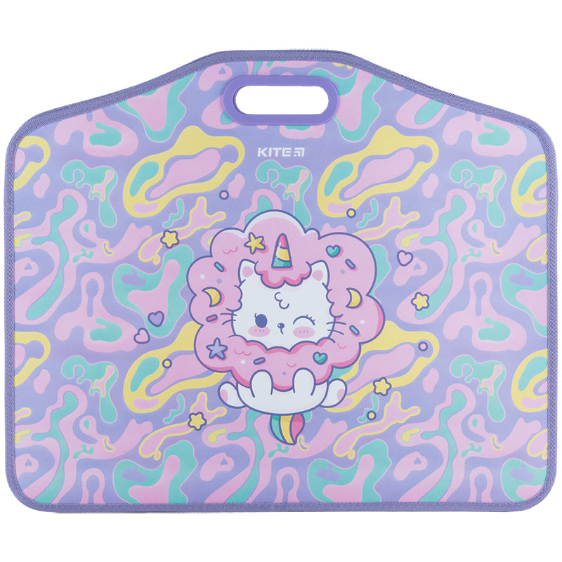 Портфель на липучках Kite Rainbow Catcorn K24-208-1, 1 відділення, A3