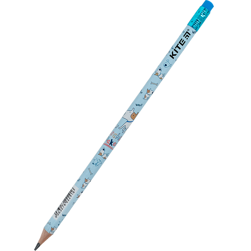 Олівець графітний з гумкою Kite Dog K24-056-1. Фото 2