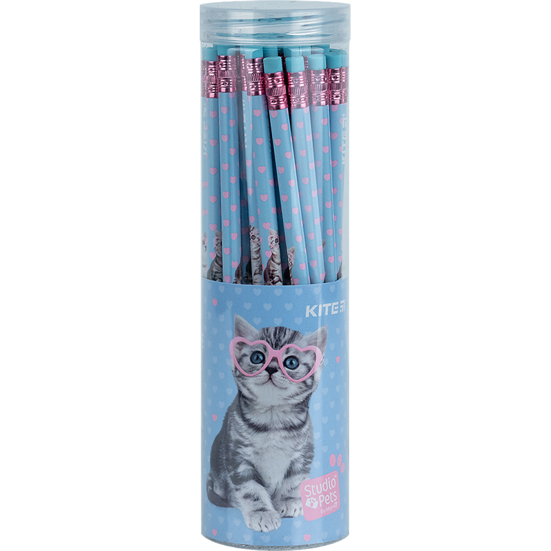Олівець графітний з гумкою Kite Studio Pets SP24-056
