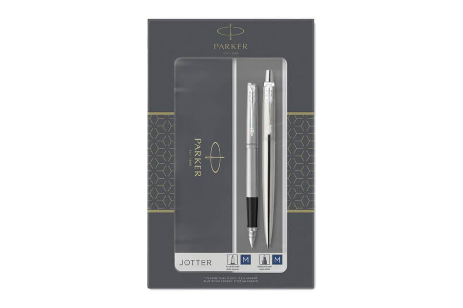 Набір Parker JOTTER Stainless Steel CT FP+BP (перова + кулькова) 16192b19