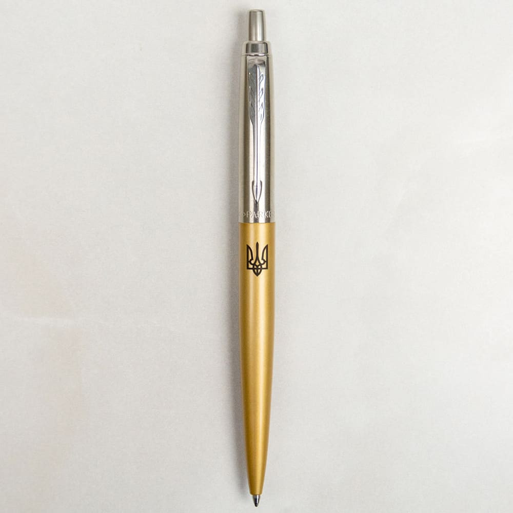 Ручка кулькова Parker JOTTER XL UKRAINE Matt Gold CT BP Тризуб 13432_T001b. Фото 3