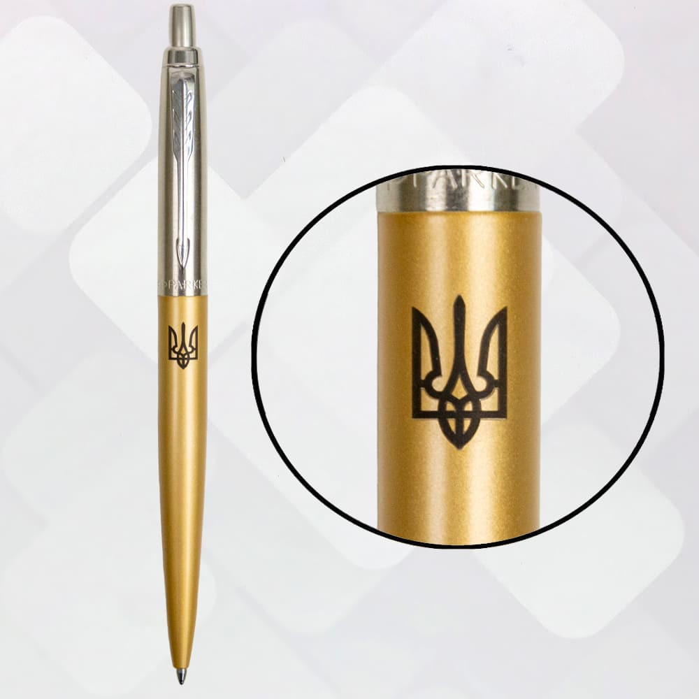 Ручка кулькова Parker JOTTER XL UKRAINE Matt Gold CT BP Тризуб 13432_T001b. Фото 2