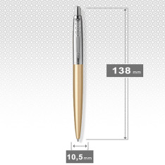 Ручка кулькова Parker JOTTER XL UKRAINE Matt Gold CT BP Тризуб 13432_T001b. Фото 7