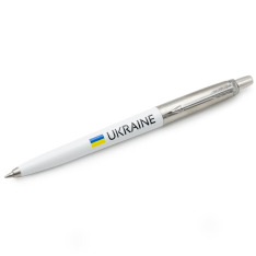 Ручка кулькова Parker JOTTER Originals UKRAINE White CT BP Прапор + Україна 15032_T1403u. Фото 2