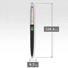 Ручка кулькова Parker JOTTER Originals UKRAINE Black CT BP вогняний Тризуб 15632_T0316u. Фото 3