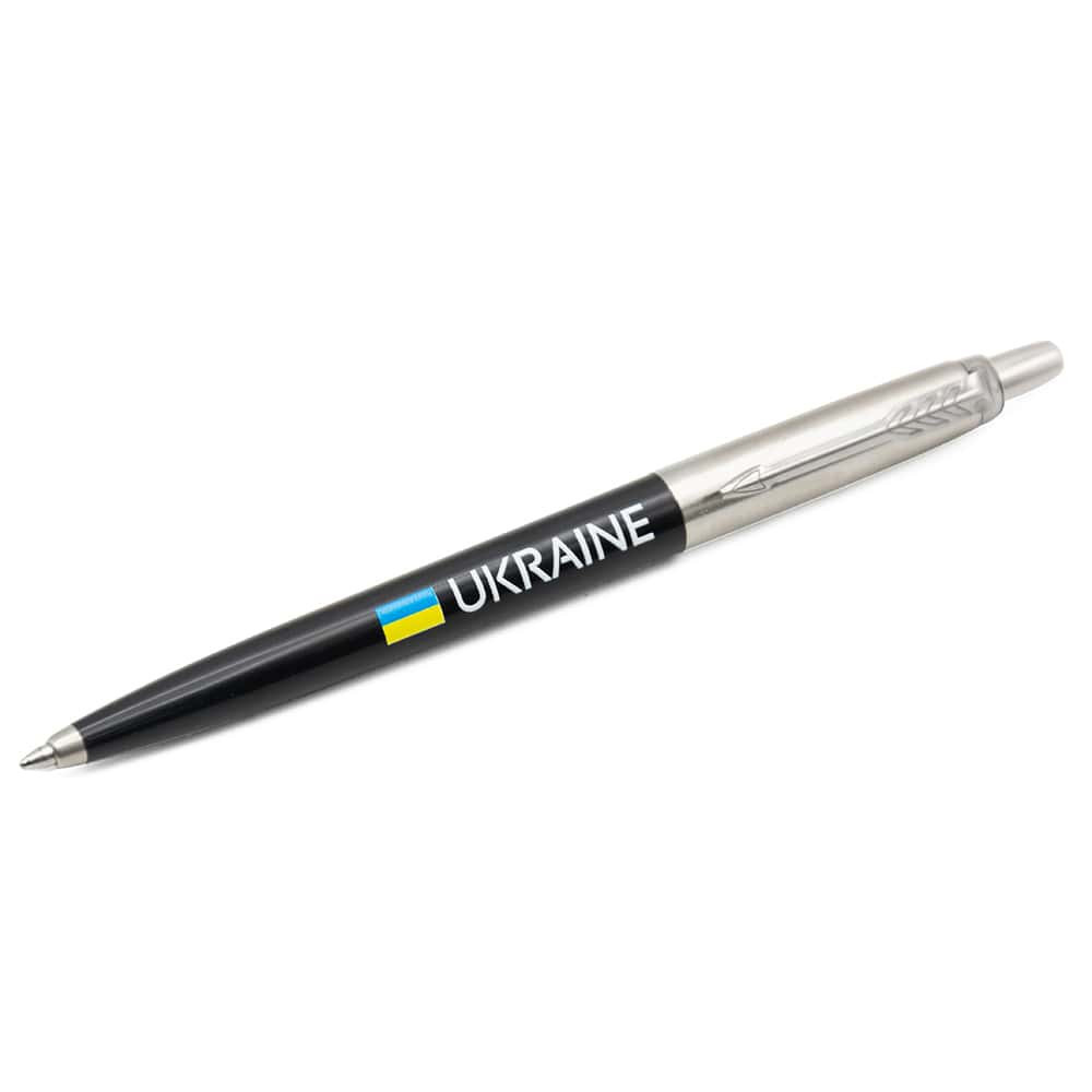 Ручка кулькова Parker JOTTER Originals UKRAINE Black CT BP Прапор + Україна 15632_T1400u. Фото 2