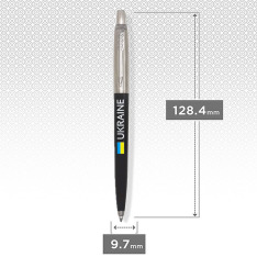 Ручка кулькова Parker JOTTER Originals UKRAINE Black CT BP Прапор + Україна 15632_T1400u. Фото 3