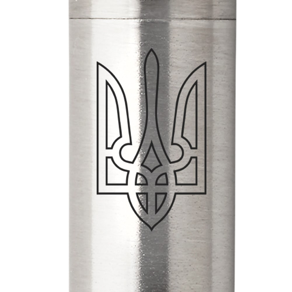 Ручка Parker Jotter Ukraine сталь з позолотою кулькова Тризуб прозорий. Фото 2