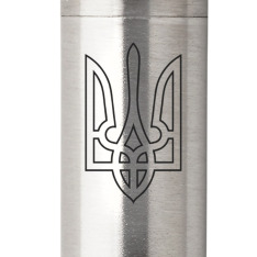 Ручка Parker Jotter Ukraine сталь з позолотою кулькова Тризуб прозорий. Фото 2