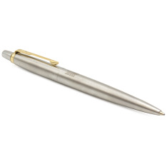 Ручка Parker Jotter Ukraine сталь з позолотою кулькова Тризуб прозорий. Фото 3