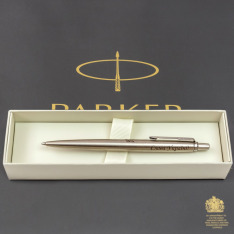 Ручка кулькова Parker JOTTER UKRAINE Stainless Steel CT BP Тризуб + Слава Україні! + Героям Слава! 16132_T210b. Фото 6
