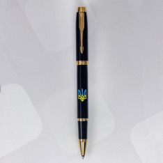 Ручка-ролер Parker IM UKRAINE Black GT RB Тризуб синьо-жовтий 22022_T0016u. Фото 4