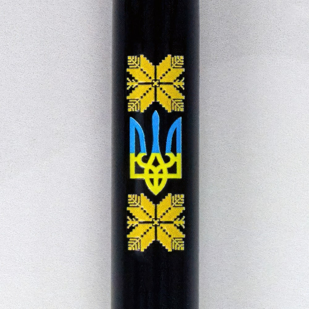 Ручка-ролер Parker IM UKRAINE Black GT RB Тризуб з орнаментом 22022_T1366u. Фото 3