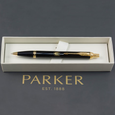 Ручка кулькова Parker IM Black GT BP Герб України 22032_T005y. Фото 4