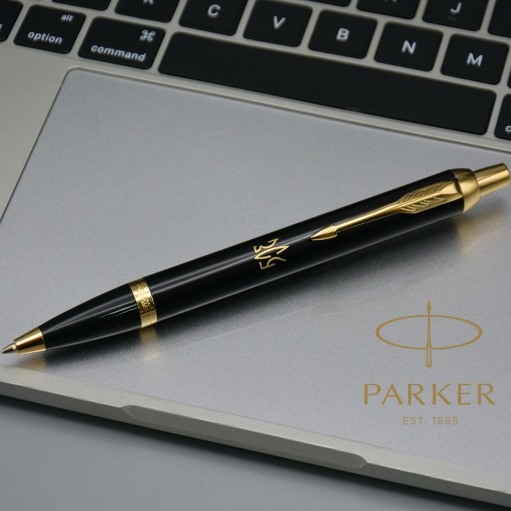 Ручка кулькова Parker IM Black GT BP Тризуб ЗСУ 22032_T039y. Фото 4