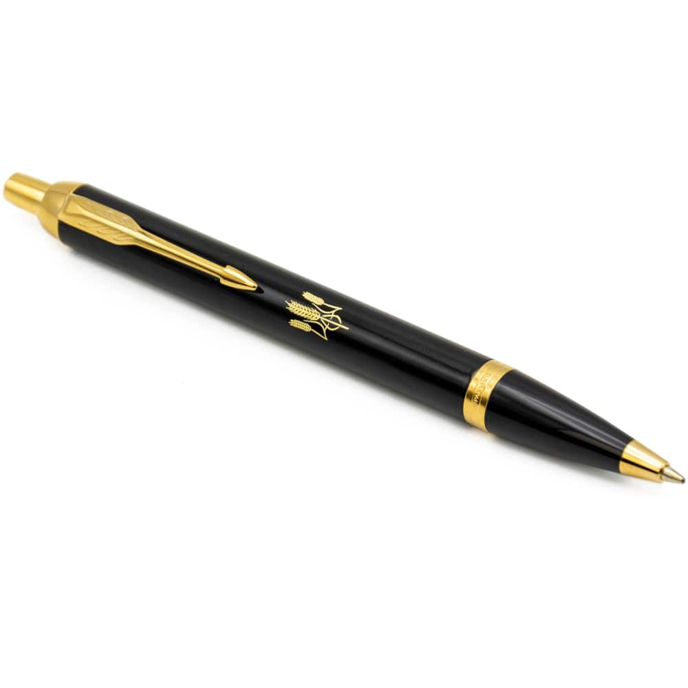 Ручка кулькова Parker IM Black GT BP Тризуб із колосків 22032_T059y. Фото 2