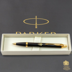 Ручка кулькова Parker IM Black GT BP Тризуб із колосків 22032_T059y. Фото 4