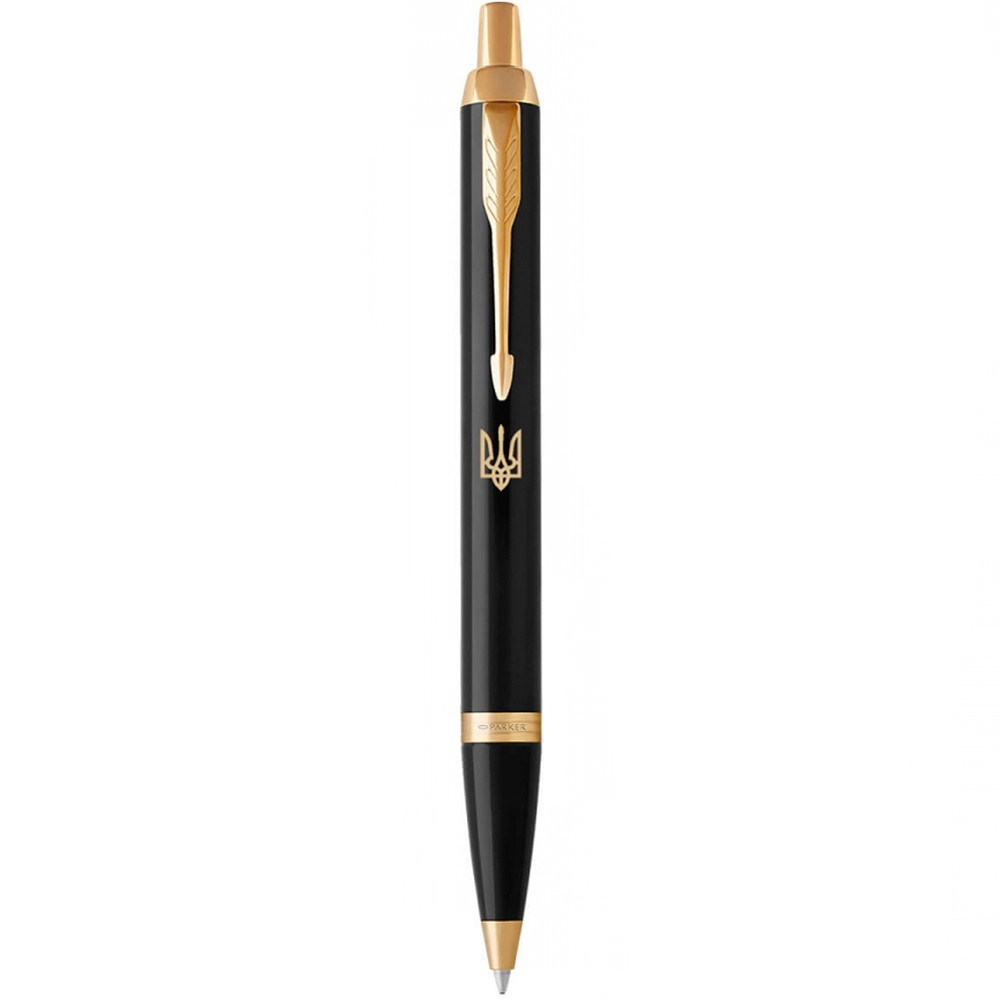 Ручка кулькова Parker IM Black GT BP Тризуб 22032_TR