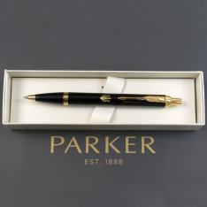 Ручка кулькова Parker IM Black GT BP Тризуб 22032_TR. Фото 5