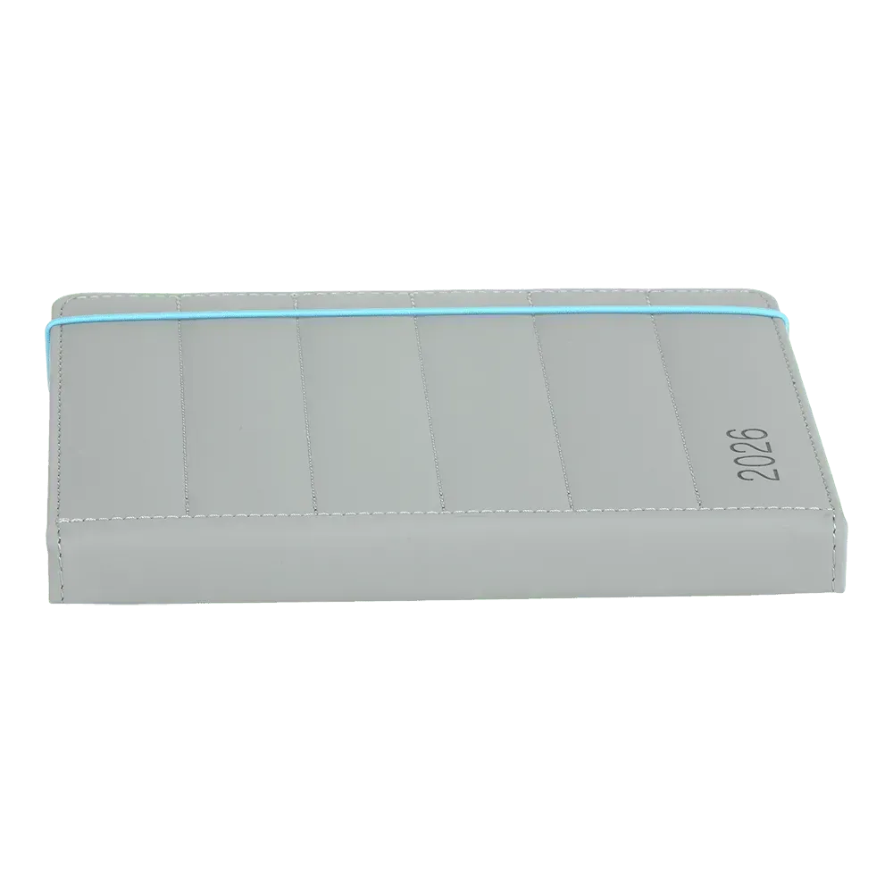 Щоденник датований Buromax Aura зі штучної шкіри А5 336 сторінок сірий BM.21100-09. Фото 5