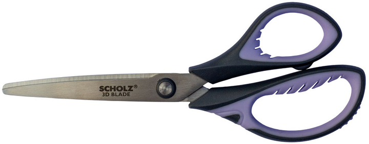 Ножиці офісні SCHOLZ BLADE 19 см 3D прогумовані ручки (4207SCH). Фото 2