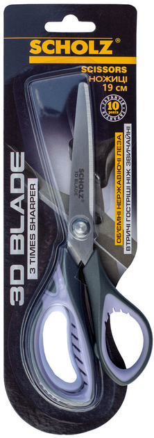 Ножиці офісні SCHOLZ BLADE 19 см 3D прогумовані ручки (4207SCH)