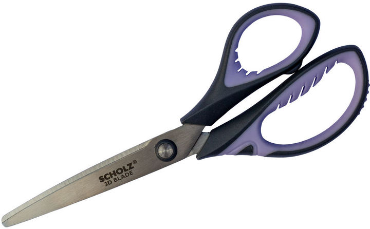 Ножиці офісні SCHOLZ BLADE 19 см 3D прогумовані ручки (4207SCH). Фото 3