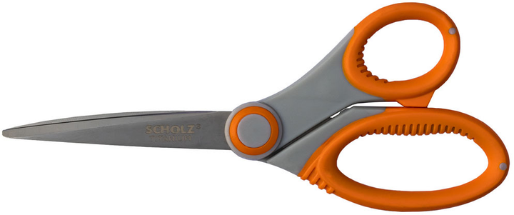 Ножиці офісні SCHOLZ TITANIUM 18 см посилені прогумовані ручки (4262SCH). Фото 2