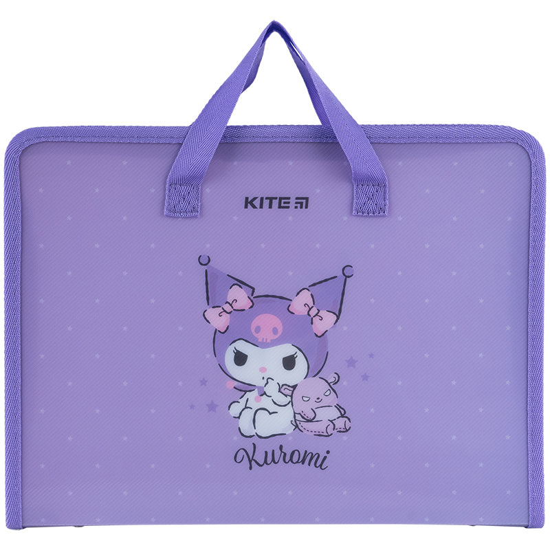 Папка-портфель на блискавці Kite Kuromi HK24-202, 1 відділення, A4