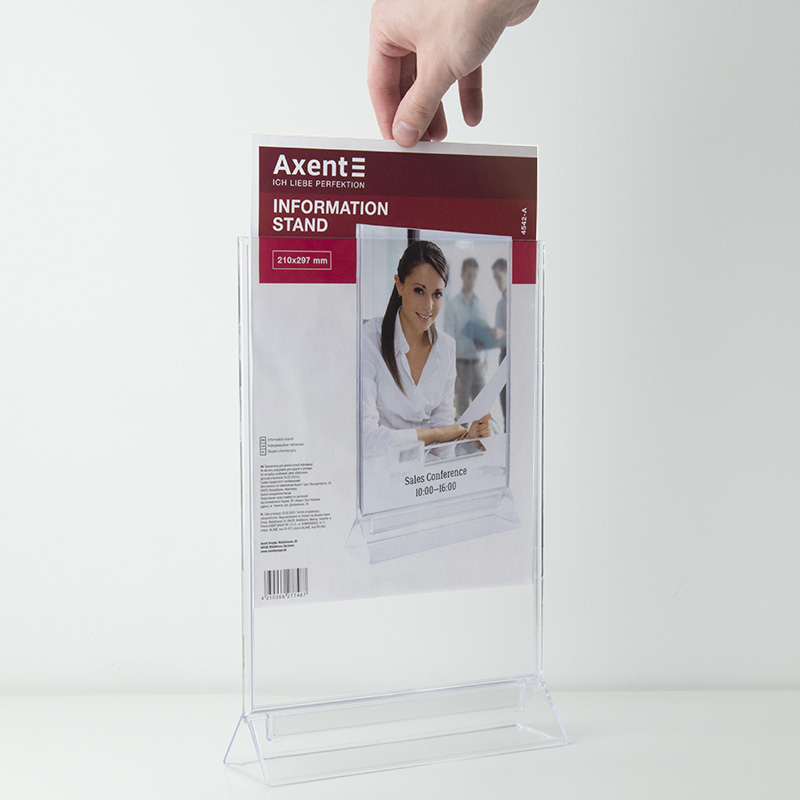 Табличка інформаційна Axent 4542-A, А4, вертикальна. Фото 5