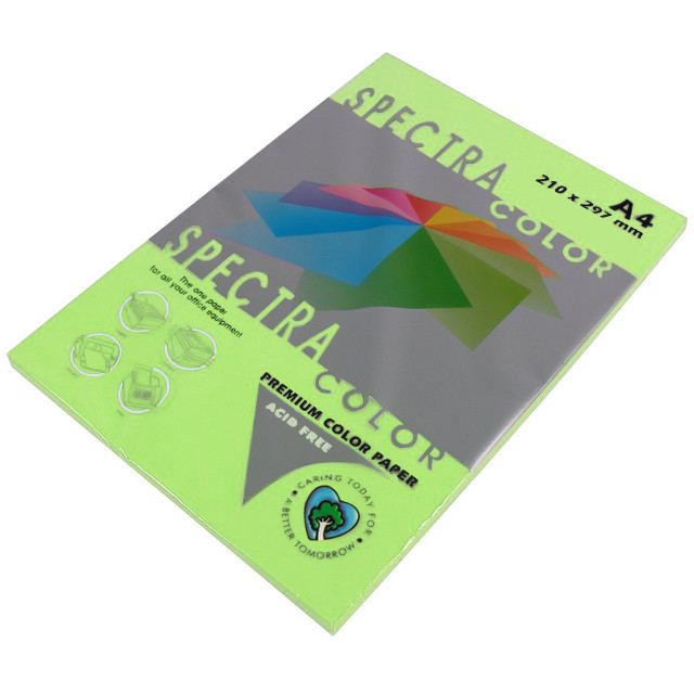 Папір Spectra color А4 500 аркушів Неон Зелений IT321
