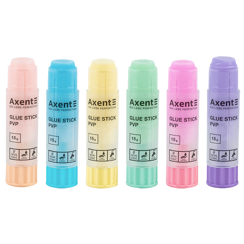 Клей-олівець Pastelini PVP Axent 7142-A 15 г (24 шт). Фото 2