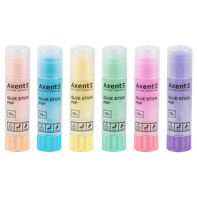 Клей-олівець Pastelini PVP Axent 7142-A 15 г (24 шт)