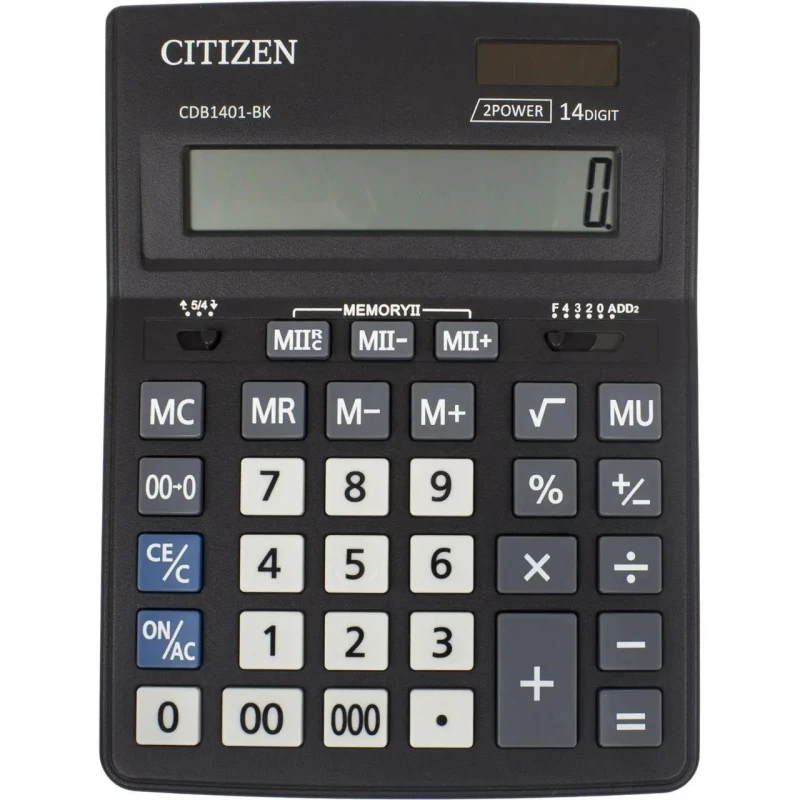 Калькулятор CITIZEN 14 розрядів CDB1401-BK