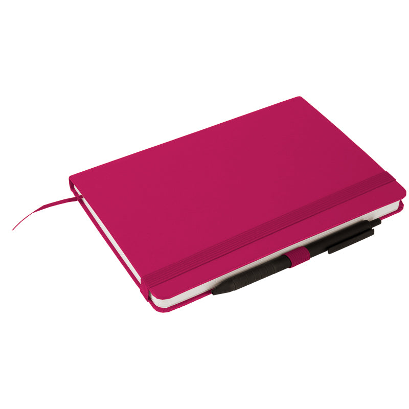 Книга записна Axent Partner 8201-50-A, A5-, 125x195 мм, 96 аркушів, клітинка, тверда обкладинка, малинова. Фото 4