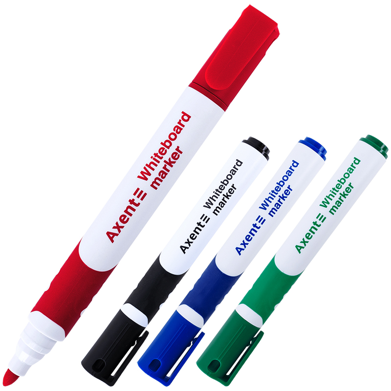 Маркер Axent Whiteboard Comfort Grip  2 мм круглий асорті 2552-40-A. Фото 2
