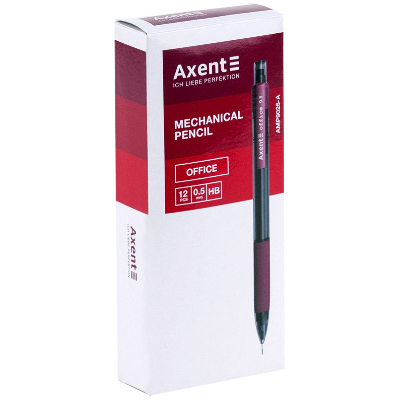 Олівець механічний Axent Office AMP9026-A з гумкою, HB, 0.5 мм
