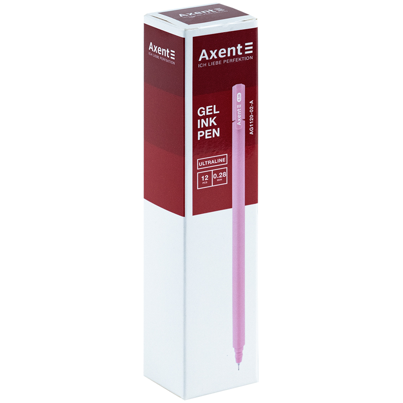 Ручка гелева Axent Ultraline AG1120-02-A, 0.28 мм, синя. Фото 3