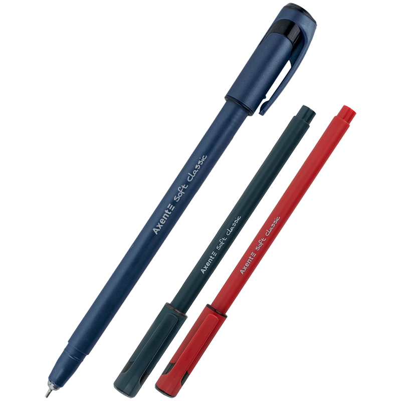 Ручка кулькова Axent Soft Classic AB1101-02-A, 0.7 мм, синя