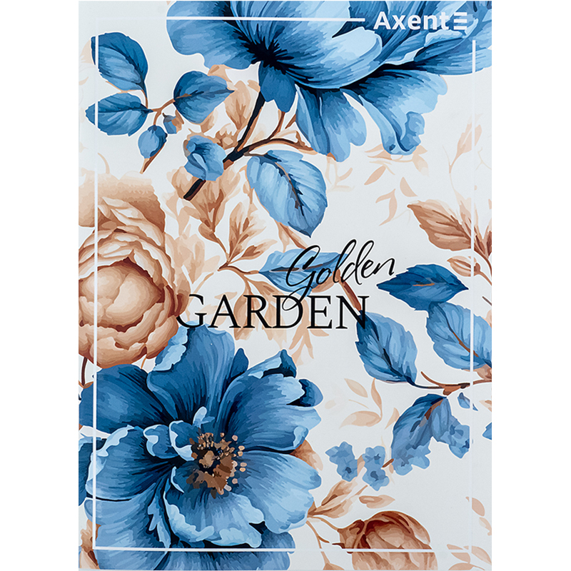 Зошит для записів Axent А4, 96 аркушів, клітинка, Golden Garden 4782-7-A