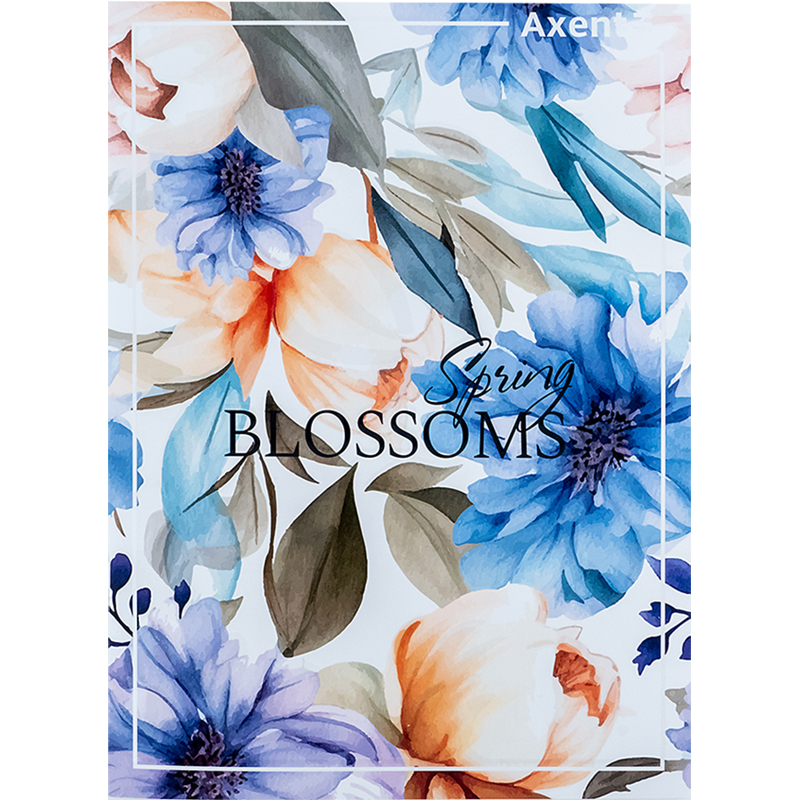 Зошит для записів Axent А4, 96 аркушів, клітинка, Spring Blossoms 4782-5-A
